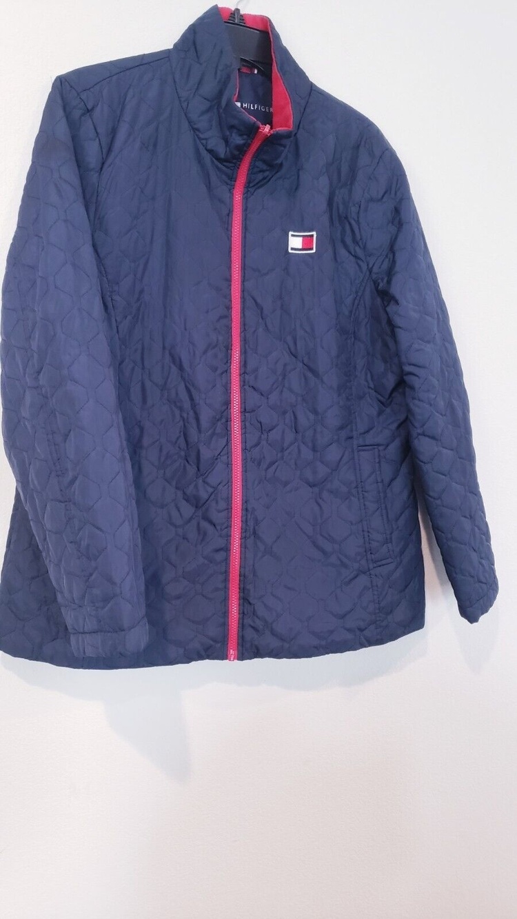 Tommy Hilfiger 3 In 1 All Weather System Blue Quilted Jacket Womens Size XL